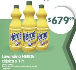 Supermercados Buenos Días Heroe lavandina clásica oferta