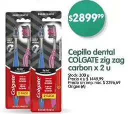 Supermercados Buenos Días Colgate cepillo dental zig zag carbon oferta