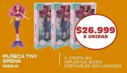 Supermercados Vea Muñeca tiny sirena oferta