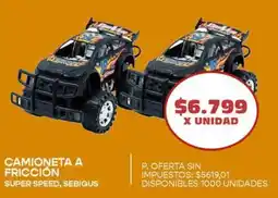 Supermercados Vea Camioneta a fricción super speed, sebigus oferta