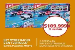 Supermercados Vea Set cyber racer 2 en 1 vehículo oferta