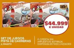 Supermercados Vea Set de juegos pista de carreras oferta