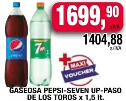 Maxiconsumo Pepsi-seven up gaseosa -paso de los toros oferta
