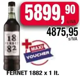 Maxiconsumo Fernet 1882 oferta