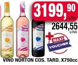 Maxiconsumo Norton vino cos. tard. oferta