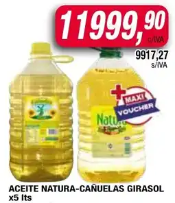 Maxiconsumo Natura-Cañuelas aceite girasol oferta