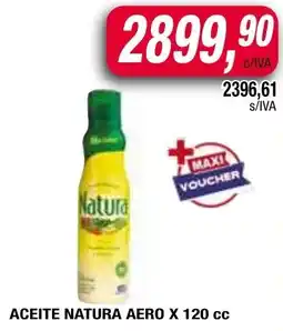 Maxiconsumo Natura aceite aero oferta