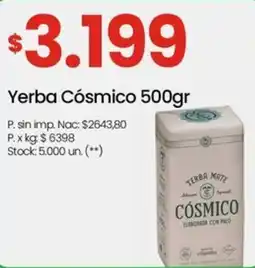 Changomas Cósmico yerba oferta