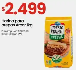 Changomas Arcor harina para arepas oferta