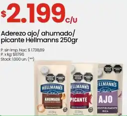 Changomas Ellmann's aderezo ajo/ ahumado/ picante oferta