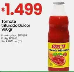 Changomas Dulcor tomate triturado oferta