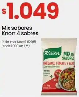 Changomas Knorr mix sabores oferta