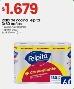 Changomas Felpita rollo de cocina oferta