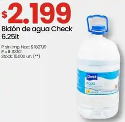Changomas Check bidón de agua oferta