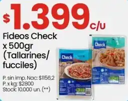 Changomas Check fideos oferta