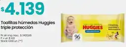 Changomas Huggies toallitas húmedas triple protección oferta