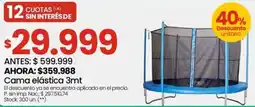 Changomas Cama elástica oferta
