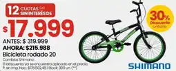 Changomas Bicicleta rodado 20 oferta