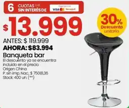 Changomas Banqueta bar oferta