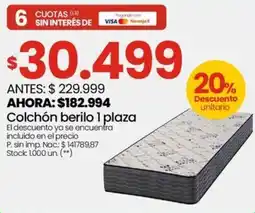 Changomas Colchón berilo oferta
