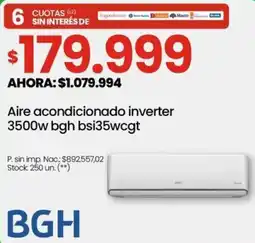 Changomas Bgh aire acondicionado inverter oferta