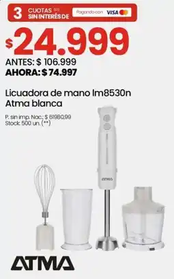 Changomas Atma licuadora de mano oferta