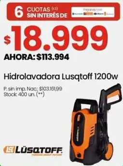 Changomas Lusqtoff hidrolavadora oferta
