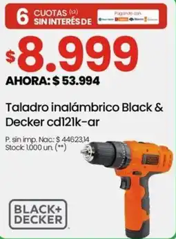 Changomas Black+ decker taladro inalámbrico oferta