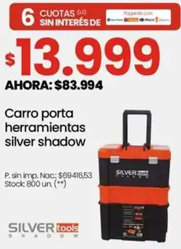 Changomas Silver shadow carro porta herramientas oferta