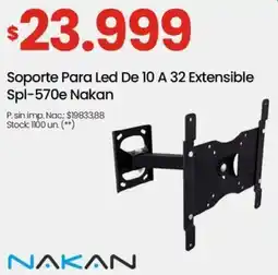 Changomas Nakan soporte para led de 10 a 32 extensible oferta