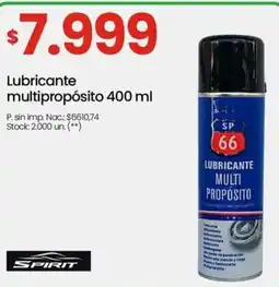 Changomas Spirit lubricante multipropósito oferta
