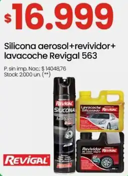 Changomas Revigal silicona aerosol+revividor+ lavacoche 563 oferta