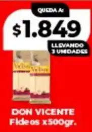 Supermayorista Vital Don vicente fideos oferta