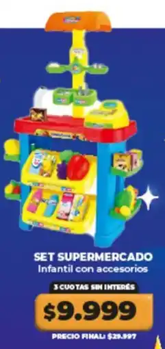 Set supermercado infantil con accesorios