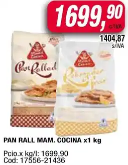 Maxiconsumo Pan rall mam. cocina oferta