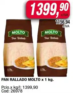 Maxiconsumo Molto pan rallado oferta