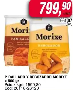 Maxiconsumo Morixe p. rallado y rebozador oferta