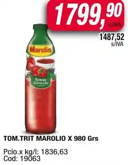 Maxiconsumo Marolio tom.trit oferta