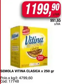 Maxiconsumo Vitina semola clasica oferta
