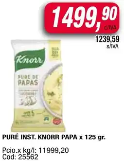 Maxiconsumo Knorr puré inst. papa oferta