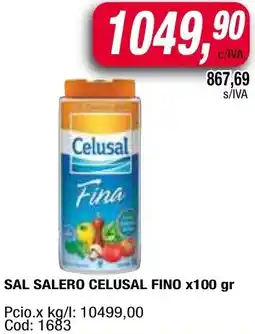 Maxiconsumo Celusal fino sal salero oferta