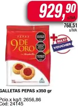 Maxiconsumo Pepas galletas oferta
