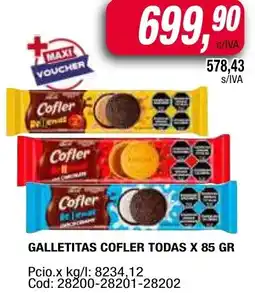 Maxiconsumo Cofler todas galletitas oferta