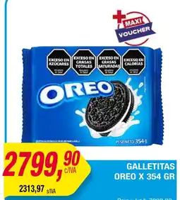 Maxiconsumo Oreo galletitas oferta