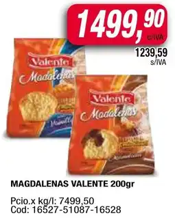 Maxiconsumo Valente magdalenas oferta