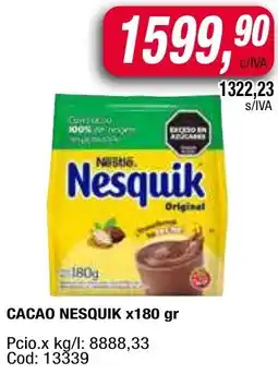 Maxiconsumo Nesquik cacao oferta