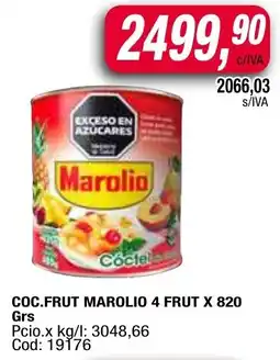 Maxiconsumo Marolio coc.frut 4 frut oferta