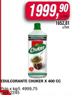 Maxiconsumo Chuker edulcorante oferta