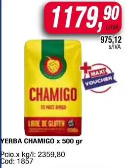 Maxiconsumo Chamigo yerba oferta