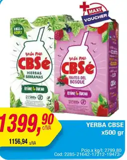 Maxiconsumo Cbse yerba oferta